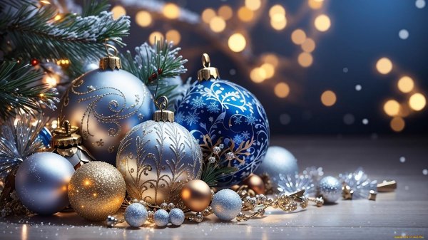 Зима новогодние