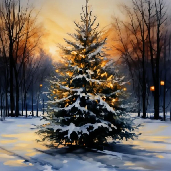 Зима новогодние