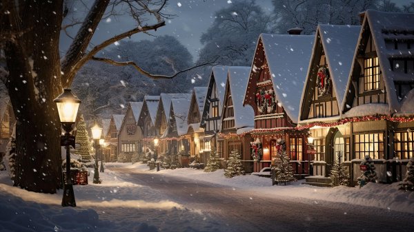 Зима новогодние