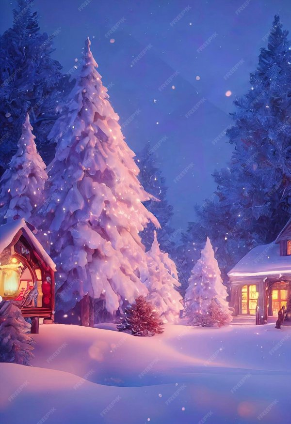 Зима новогодние