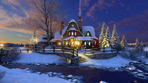 Зима новогодние