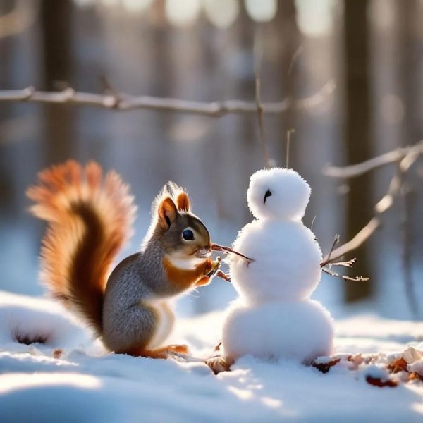 Зима и животные