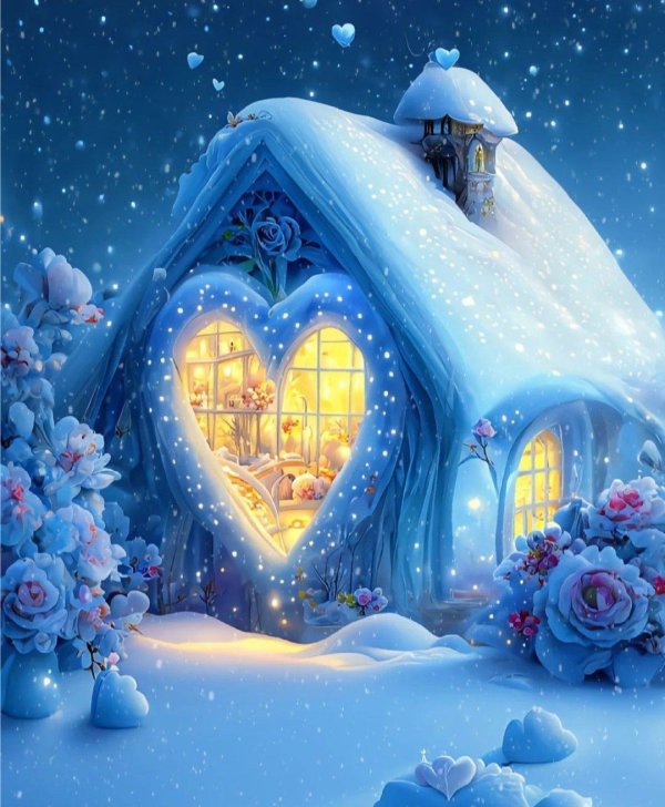 Зима яркие сказочные