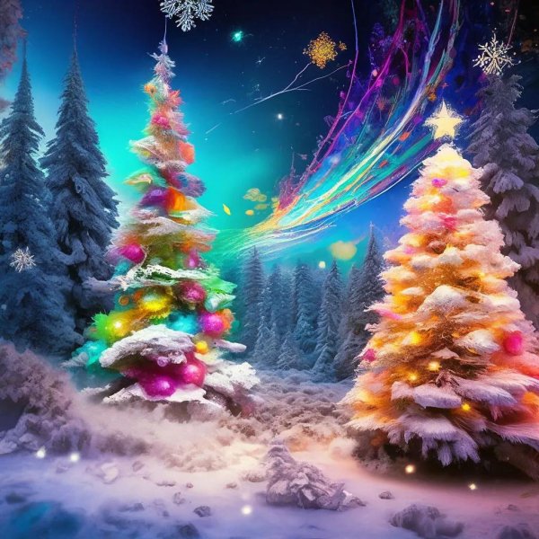 Зима яркие сказочные