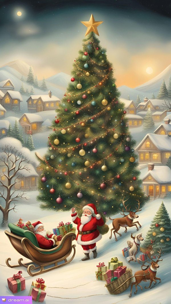 Зима яркие сказочные