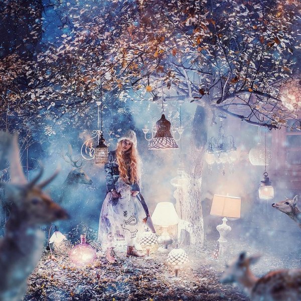 Зима яркие сказочные