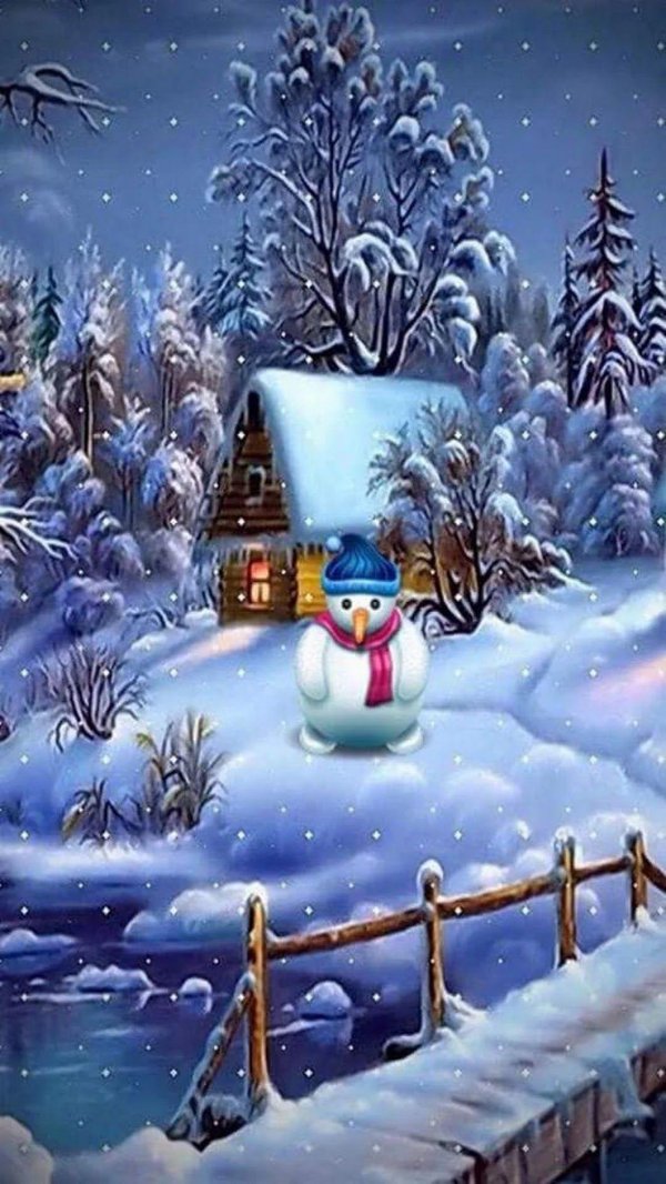 Зима яркие сказочные