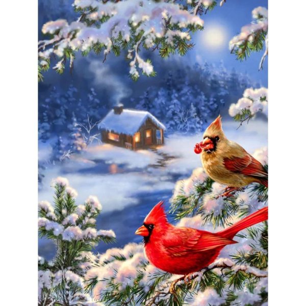 Зима яркие сказочные