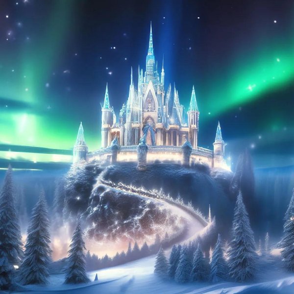 Зима яркие сказочные