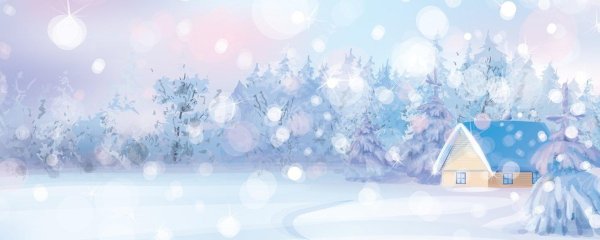 Зима яркие сказочные