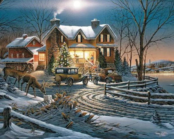 Зима яркие сказочные