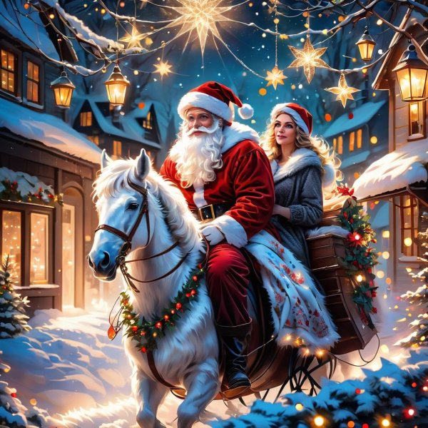 Зима яркие сказочные