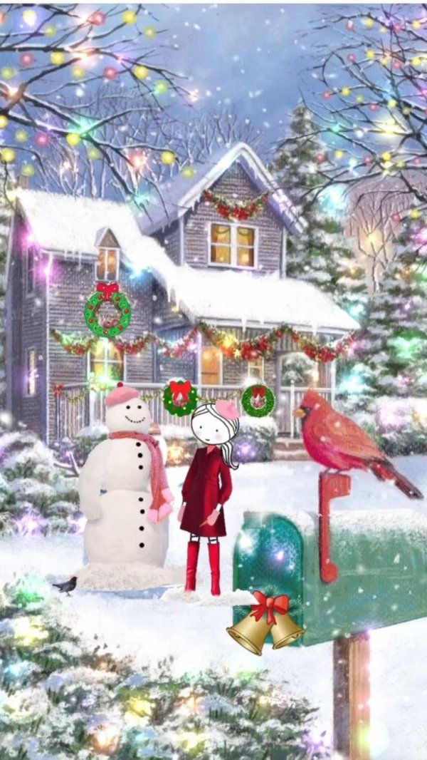 Зима яркие сказочные