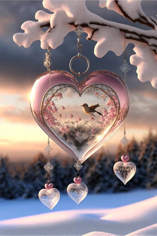 Зима яркие сказочные