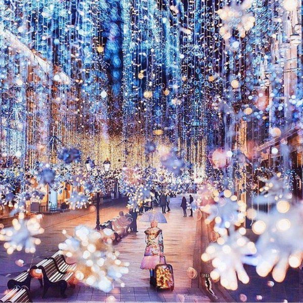 Зима яркие сказочные