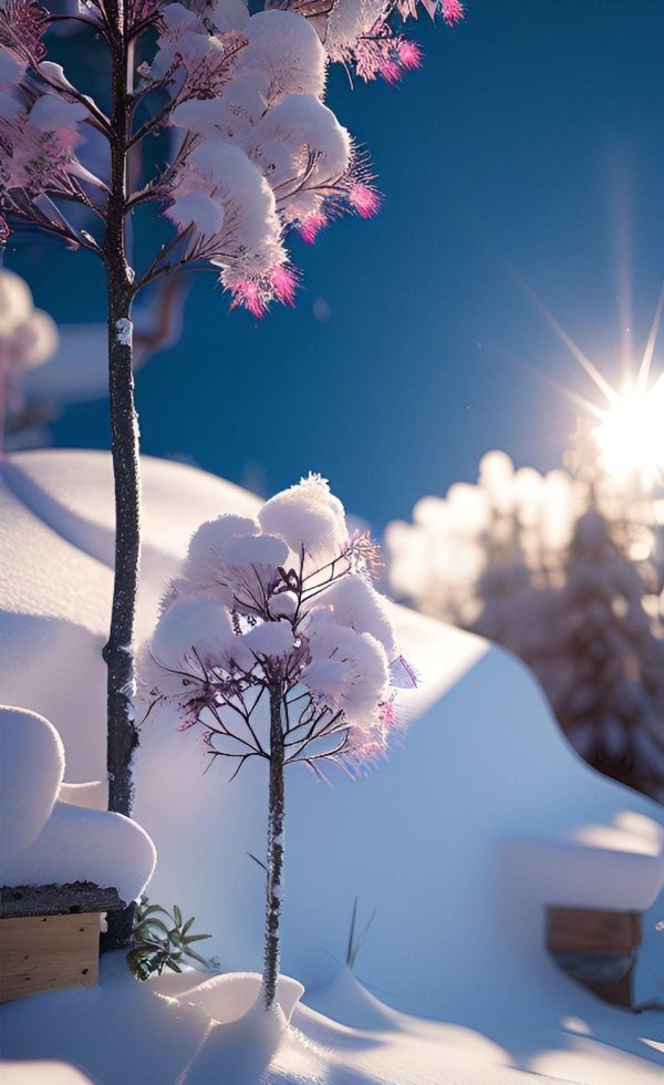 Зима яркие сказочные