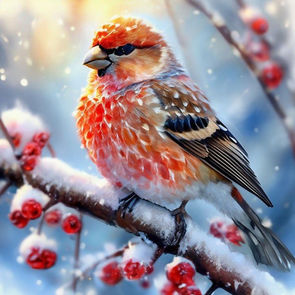 Зима яркие сказочные