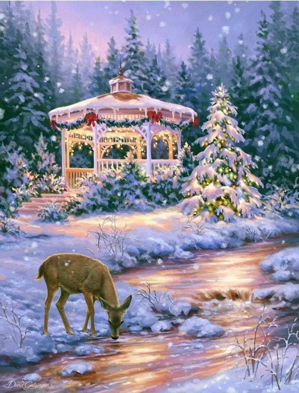 Зима яркие сказочные