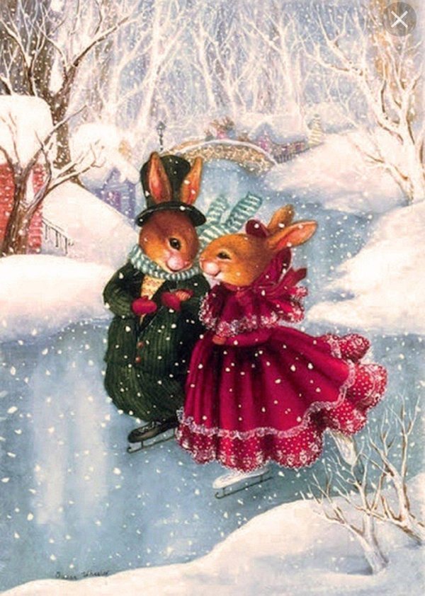 Зима яркие сказочные