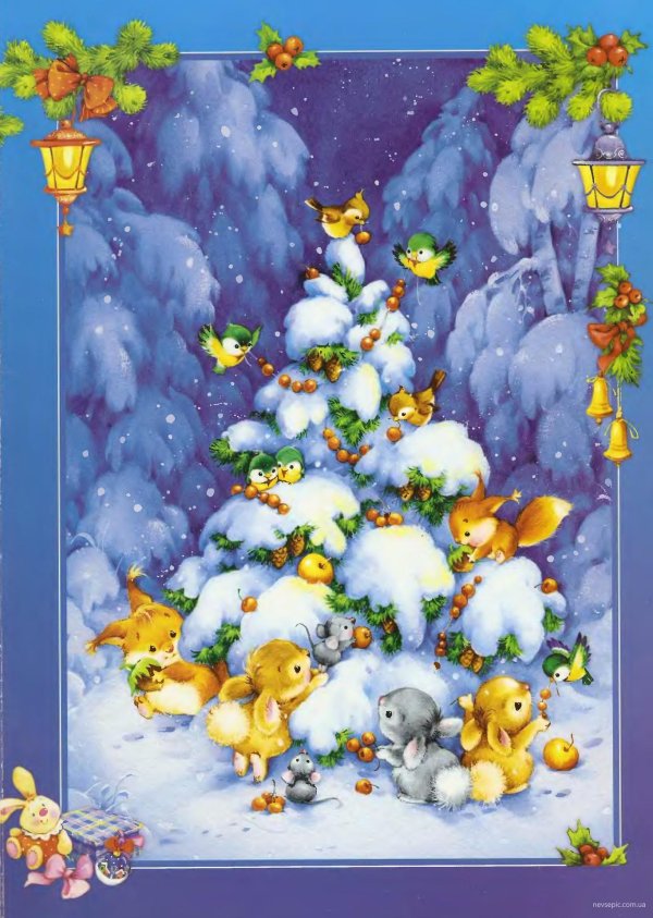 Зима яркие сказочные