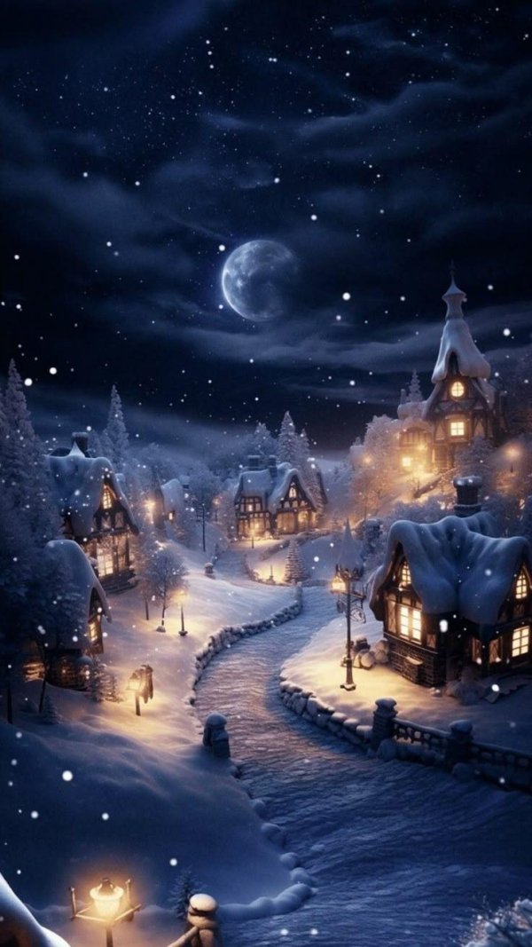 Зима яркие сказочные