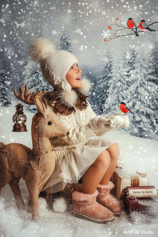 Зима яркие сказочные