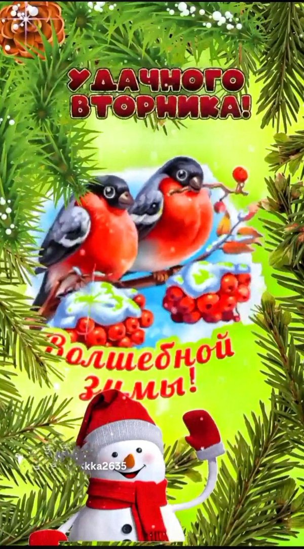 Доброго вторника зима