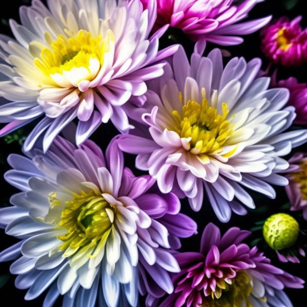 красивые хризантемы