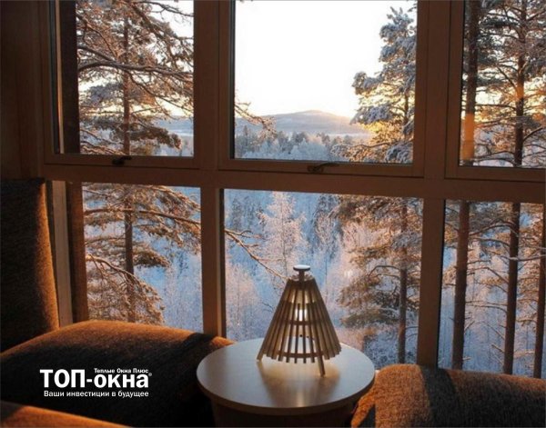 Зима из окна