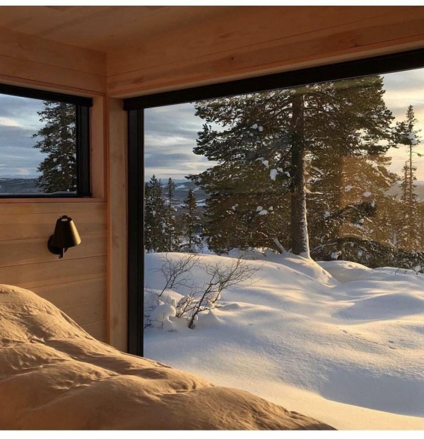 Зима из окна