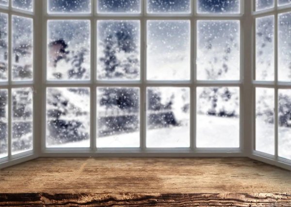 Зима из окна