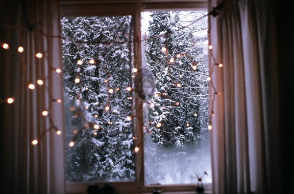 Зима из окна