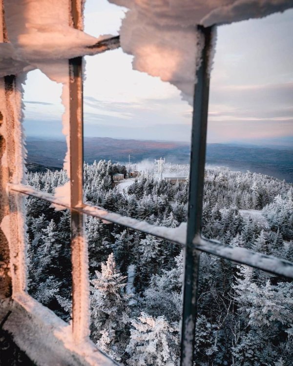 Зима из окна