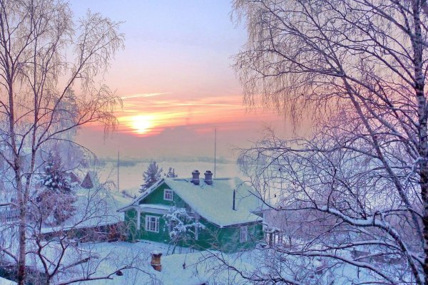 Зима из окна