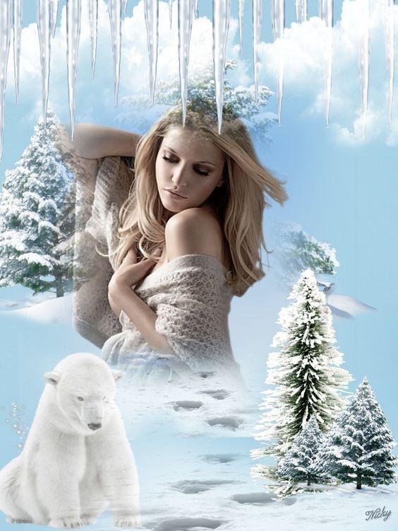 Зима и женщина