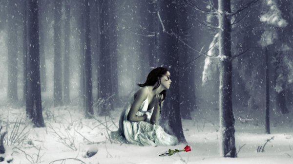 Зима и женщина