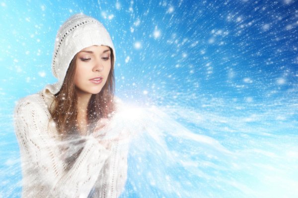 Зима и женщина