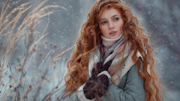Зима и женщина