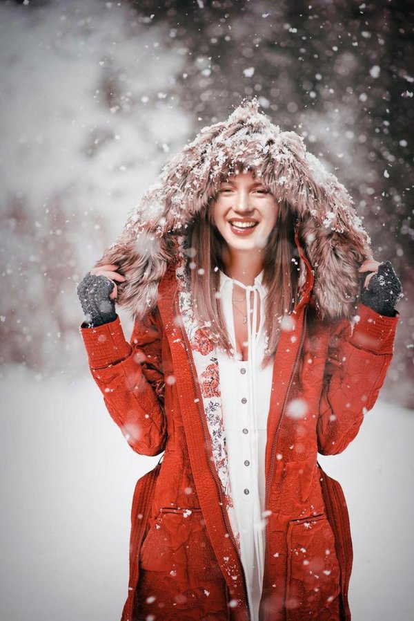 Зима и женщина