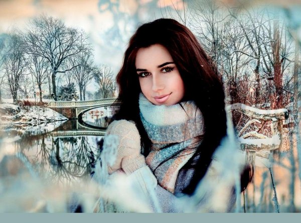 Зима и женщина
