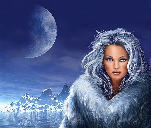 Зима и женщина