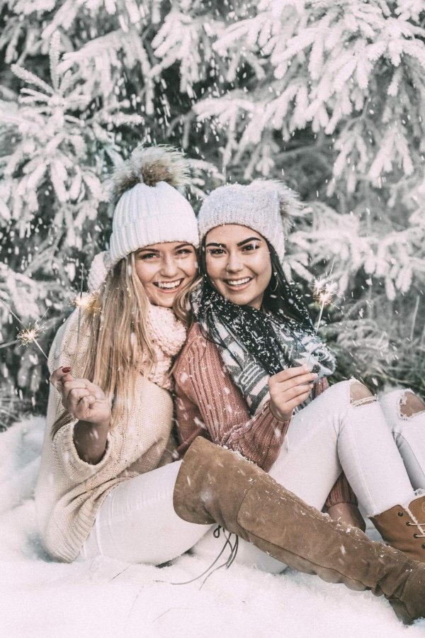 Зима и женщина