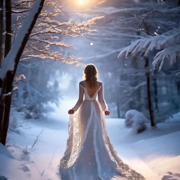 Зима и женщина