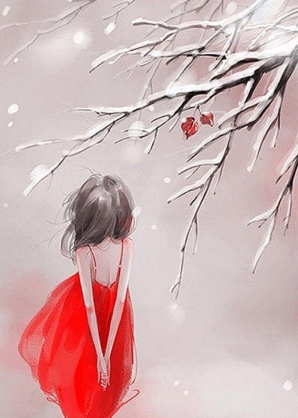 Зима и женщина