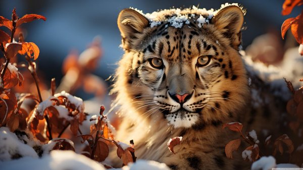 Природы зима с животными