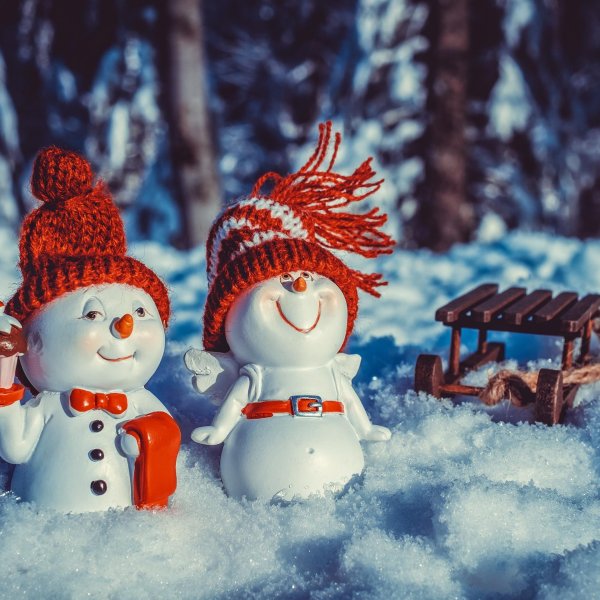 Зима веселые