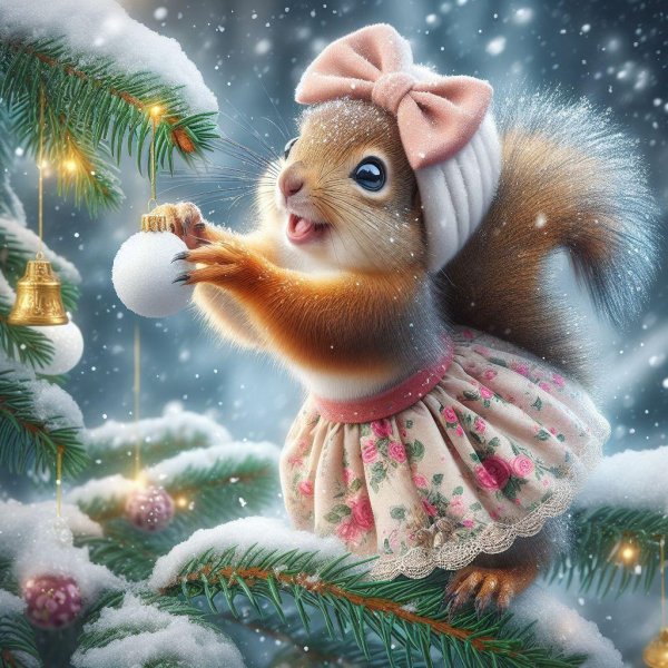 Зима веселые