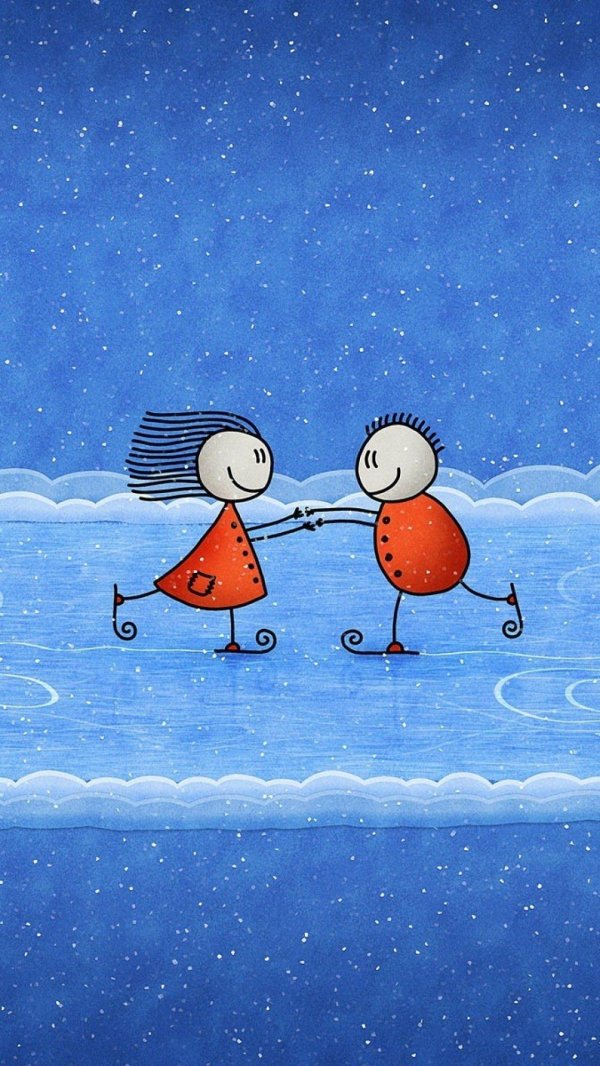 Зима веселые