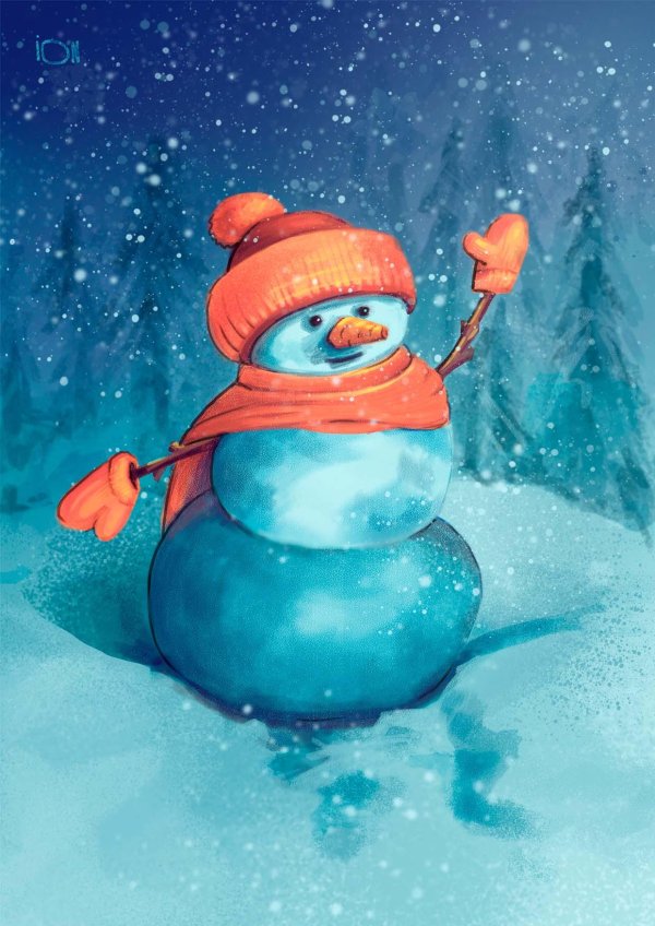 Зима веселые