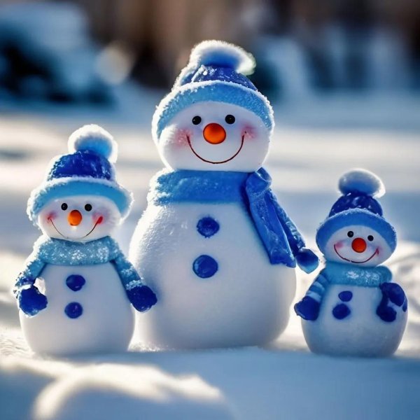 Зима веселые